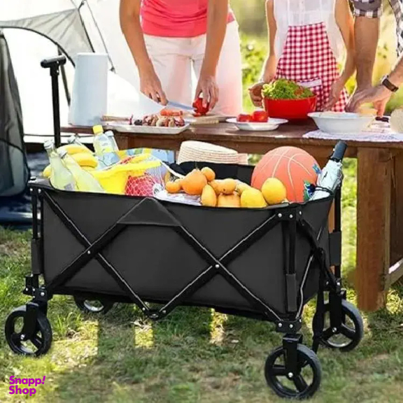 چرخ دستی واگن تاشو 100 لیتری گرین لاین مدل GNWGN220BK
