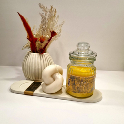 شمع معطر آروما کندل رایحه ادکلن Hermes وزن 400 گرم
