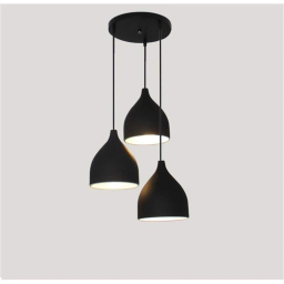 لوستر 3 شعله رایکا مدل شیپوری کوتاه کد Ros760