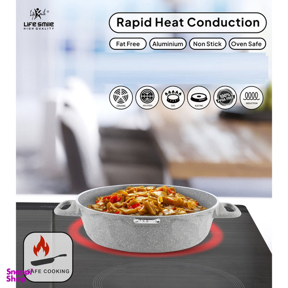 سرویس تابه 6 پارچه لایف اسمایل مدل LIFEP7STSHR-6-2