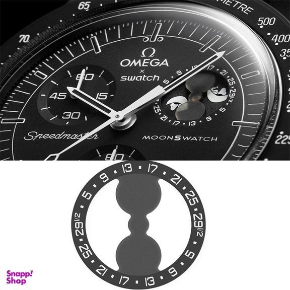 ساعت مچی عقربه ای طرح امگا سواچ مدل اسپید مستر Mission To Moon Snoopy