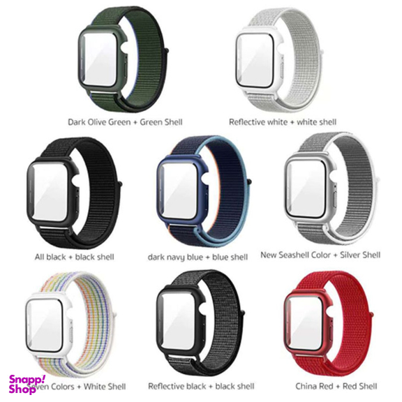 بند اپل واچ کوتتسی مدل W77 nylon integrated case 21022 مناسب اپل واچ سری 7 و 8 سایز 45 میلی متری