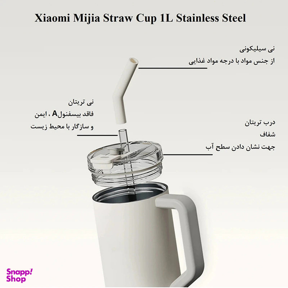 تراول ماگ شیائومی مدل Sippy Cup گنجایش 1 لیتر