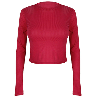 کراپ‌ تاپ آستین بلند زنانه دکسونری مدل 256002336