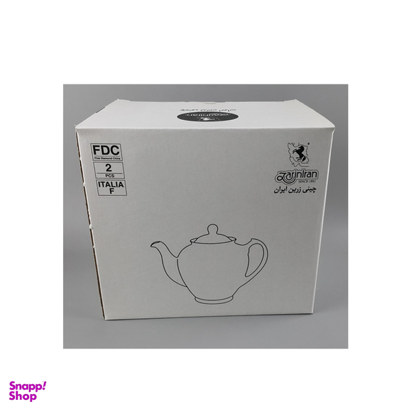 قوری چینی زرین ایران مدل هیئتی 16 هدیه طلایی درجه عالی