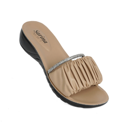 دمپایی زنانه سارینا مدل نازیلا رنگ کرم