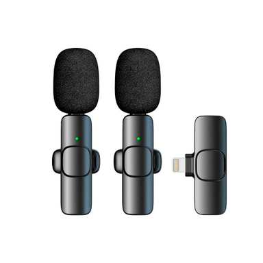 میکروفن یقه ای بی سیم مدل K11 Dual Lightning