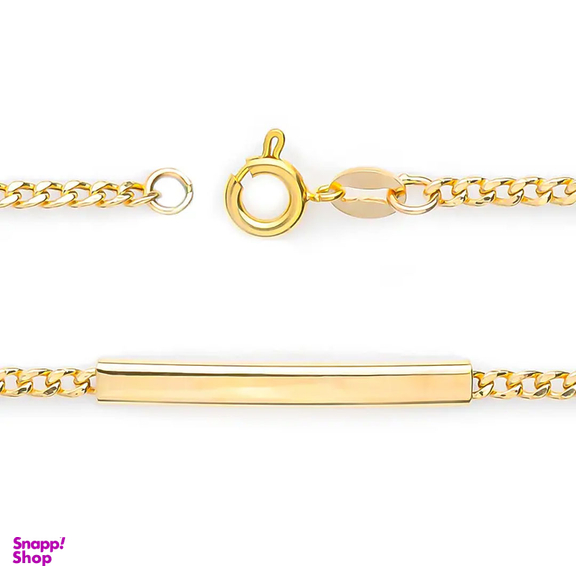 دستبند طلا 18 عیار دخترانه میلی گالری طرح سپاهان کد MT823 سایز 12.5 سانتی متر