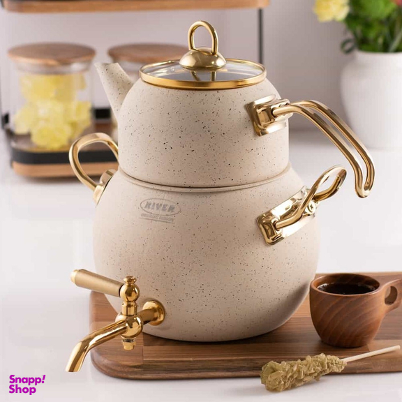 ست کتری و قوری شیردار گرانیتی ریور مدل 0011
