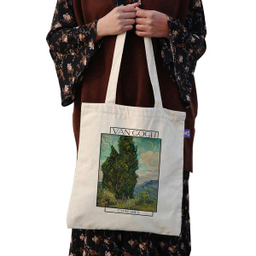 ساک خرید ترمه طراحان ایده مدل سرو از ونگوگ کد  0036 - s