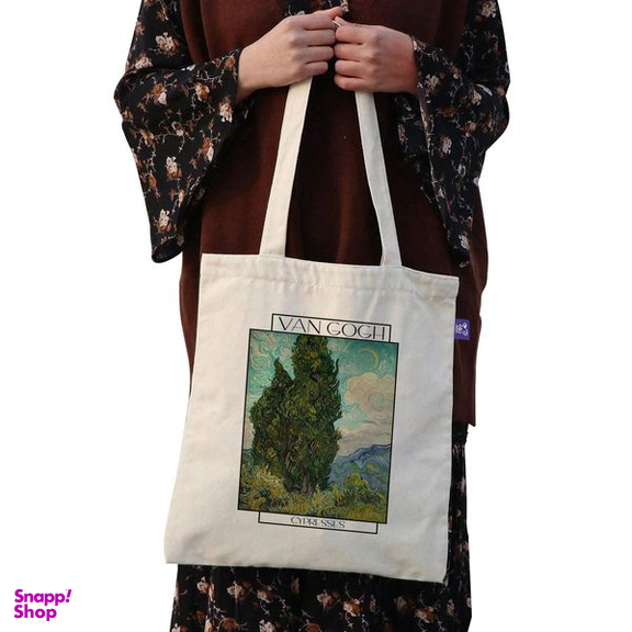 ساک خرید ترمه طراحان ایده مدل سرو از ونگوگ کد 0036 - s