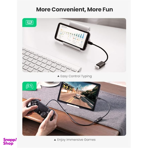تبدیل Micro USB Male OTG به USB 2.0 A Female یوگرین مدل US133 کد 10396