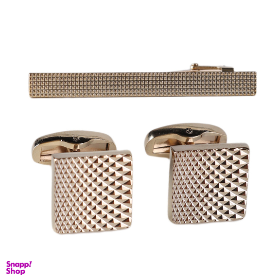 ست دکمه سردست و گیره کراوات مردانه نسن مدل NT4