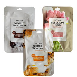 ماسک صورت مویام مدل گل رز نارگیل زنجفیل حجم 25 میلی لیتر بسته 3 عددی