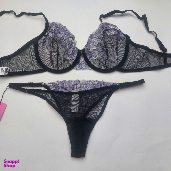 ست سوتین و شورت زنانه برتا کد 2020MY رنگ مشکی