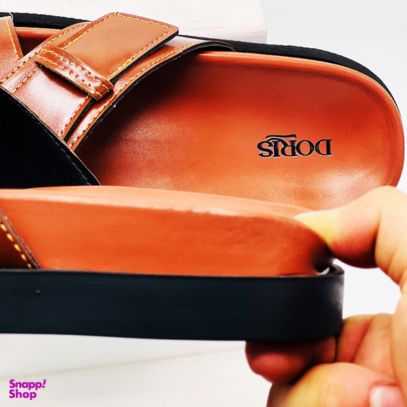 صندل مردانه دوریس مدل پدرام طبی کد 03 رنگ عسلی