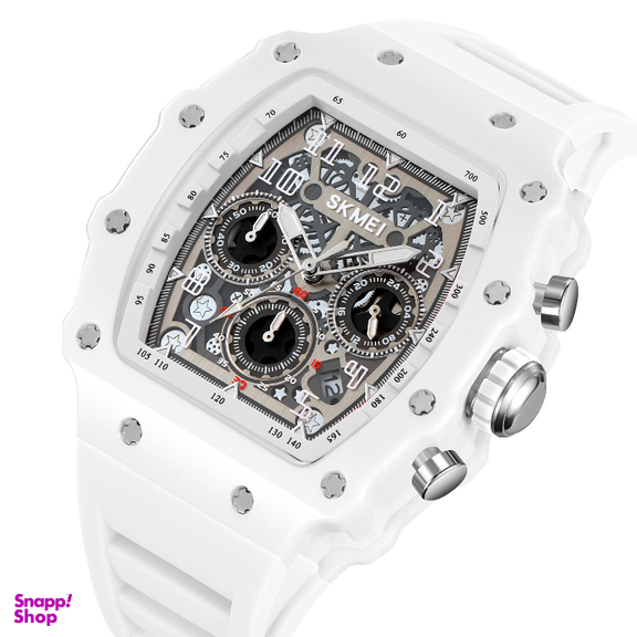 ساعت عقربه ای مردانه اسکمی مدل 2305 رنگ سفید