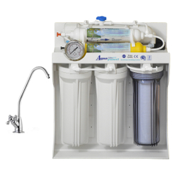 دستگاه تصفیه کننده آب آکوا پیورست مدل RO SYSTEM 604 به همراه فیلتر تصفیه آب مجموعه 9 عددی