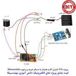 کیت آموزش الکترونیک مهندسیکا مدل 55 پروژه جامع دانش آموزی DIY+55