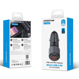 شارژر فندکی 38 وات کینگ استار مدل KC135C PD به همراه کابل USB-C