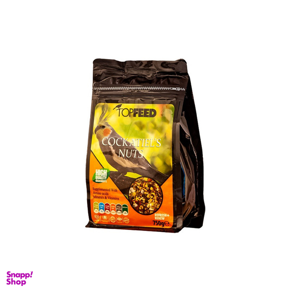 غذا خشک عروس هلندی تاپ فید مدل Cockatiles Nuts وزن 1 کیلوگرم