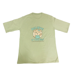 تیشرت زنانه طرح خرس کد 653 رنگ سبز