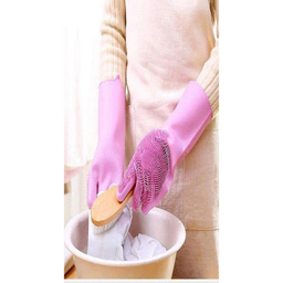 دستکش نظافت مدل اسکاچ دار کد MD620