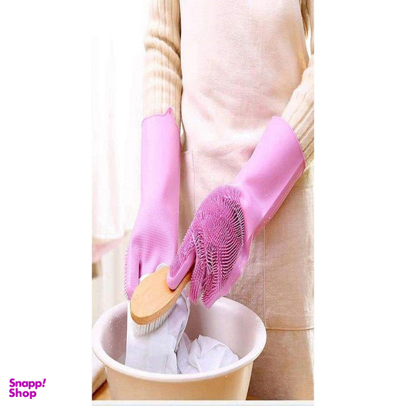 دستکش نظافت مدل اسکاچ دار کد MD620