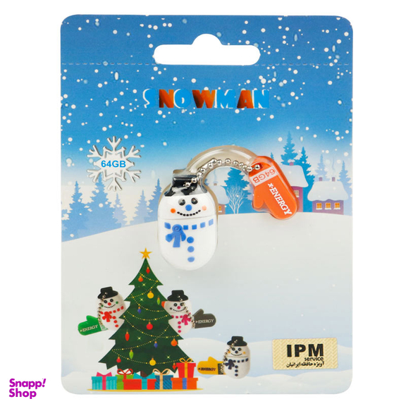 فلش مموری ایکس-انرژی مدل Snowman ظرفیت ۶۴ گیگابایت