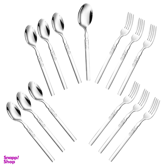 سرویس قاشق و چنگال 13 پارچه جی فی نی مدل 55