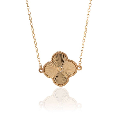 گردنبند طلا 18 عیار زنانه داریم مدل ونکليف طلايی