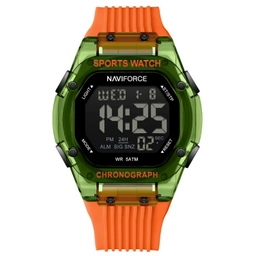 ساعت دیجیتال نیویفورس مدل Naviforce Nf7113 رنگ سبز نارنجی
