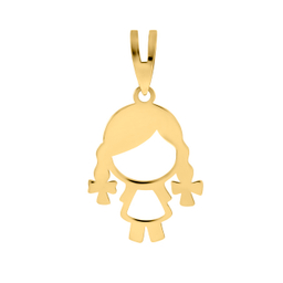 آویز گردنبند طلا 18 عیار اقلیمه کد VT538