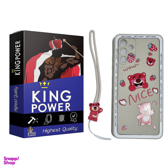 کاور موبایل کینگ پاور مدل Bear مناسب سامسونگ Galaxy A32 4G به همراه آویز