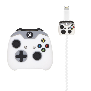 محافظ کابل و محافظ شارژر دیواری طرح فانتزی مدل XBOX مناسب شارژر 20 وات اپل مجموعه 4 عددی