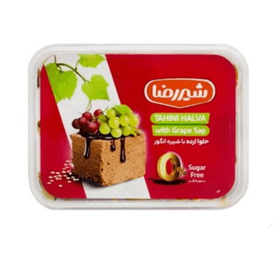حلوا ارده با شیره انگور شیررضا وزن 372 گرم