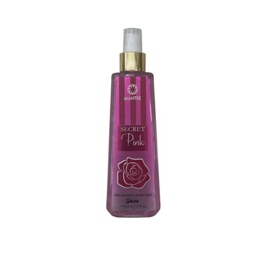 بادی اسپلش زنانه مانتره مدل secret pink حجم 225 میلی لیتر