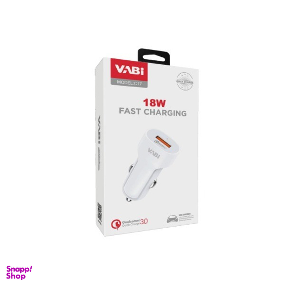 شارژر فندکی 18 وات وابی مدل 18W به همراه کابل USB Type-C