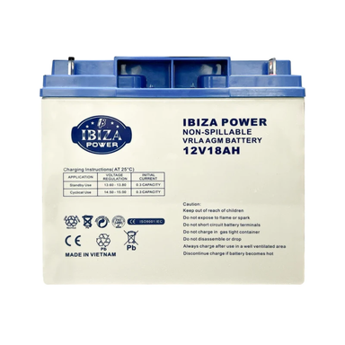 باتری UPS ایبیزا مدل 12v-18a