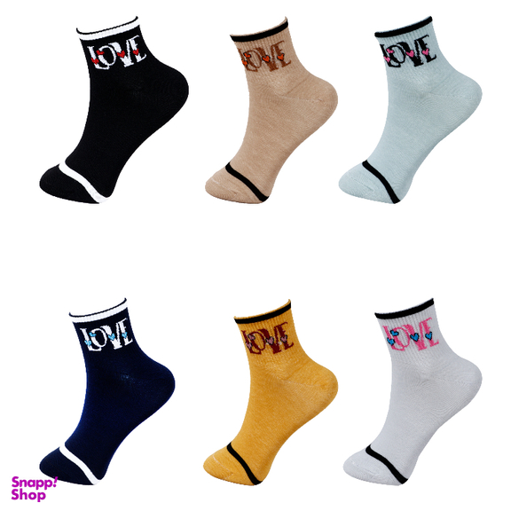 جوراب نیم ساق زنانه آرسس کد 414 بسته 6 عددی