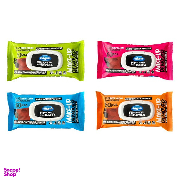 دستمال مرطوب آدونیس مدل 04 چهار بسته 60 عددی