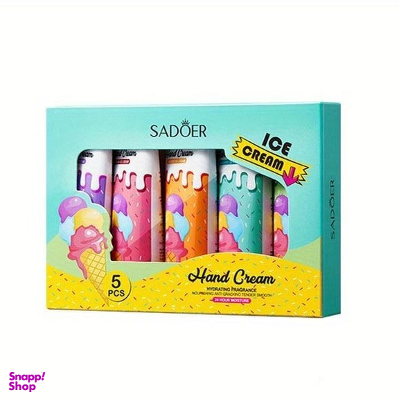 کرم مرطوب کننده سادور مدل بستنی حجم 20 میلی لیتر مجموعه 5 عددی