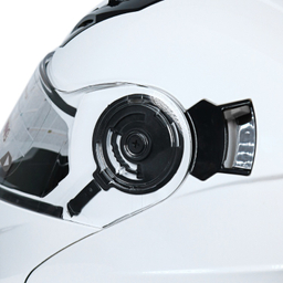 کلاه کاسکت ردلاین مدل 939 رنگ سفید براق به همراه کاور