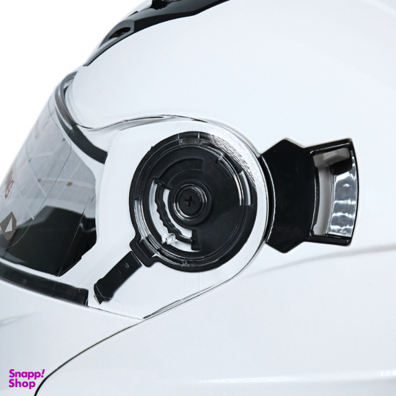 کلاه کاسکت ردلاین مدل 939 رنگ سفید براق به همراه کاور