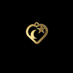 آویز گردنبند طلا 18 عیار زنانه مدوپد مدل ستاره و ماه کد kc18249
