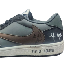 کفش مردانه طرح نایک جردن مدل تراویس خیابانی کد 773 رنگ خاکستری