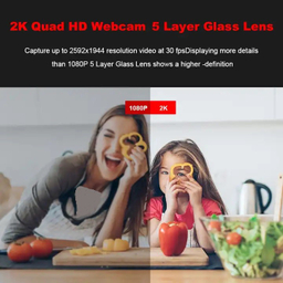 وب کم مدل 2K HDR 60fps Remote Control Ring Light