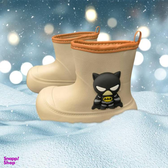 بوت پسرانه مدل ویانزا بتمن رنگ کرم