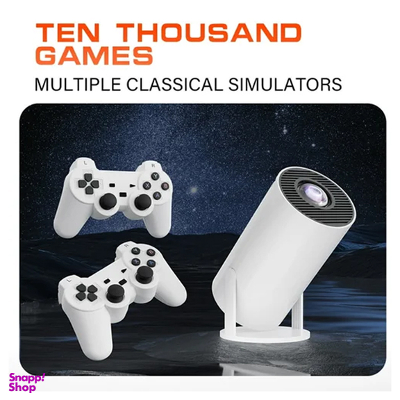 کنسول بازی و ویدیو پروژکتور اندروید گیم استیک مدل 2in1 Projector