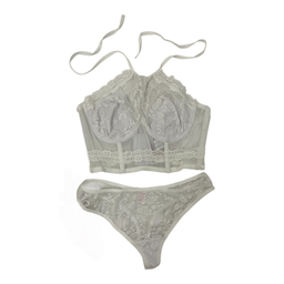 ست شورت و سوتین زنانه کد NM-BR-02 رنگ سفید